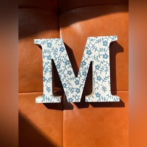 Floral Decorative Letter M